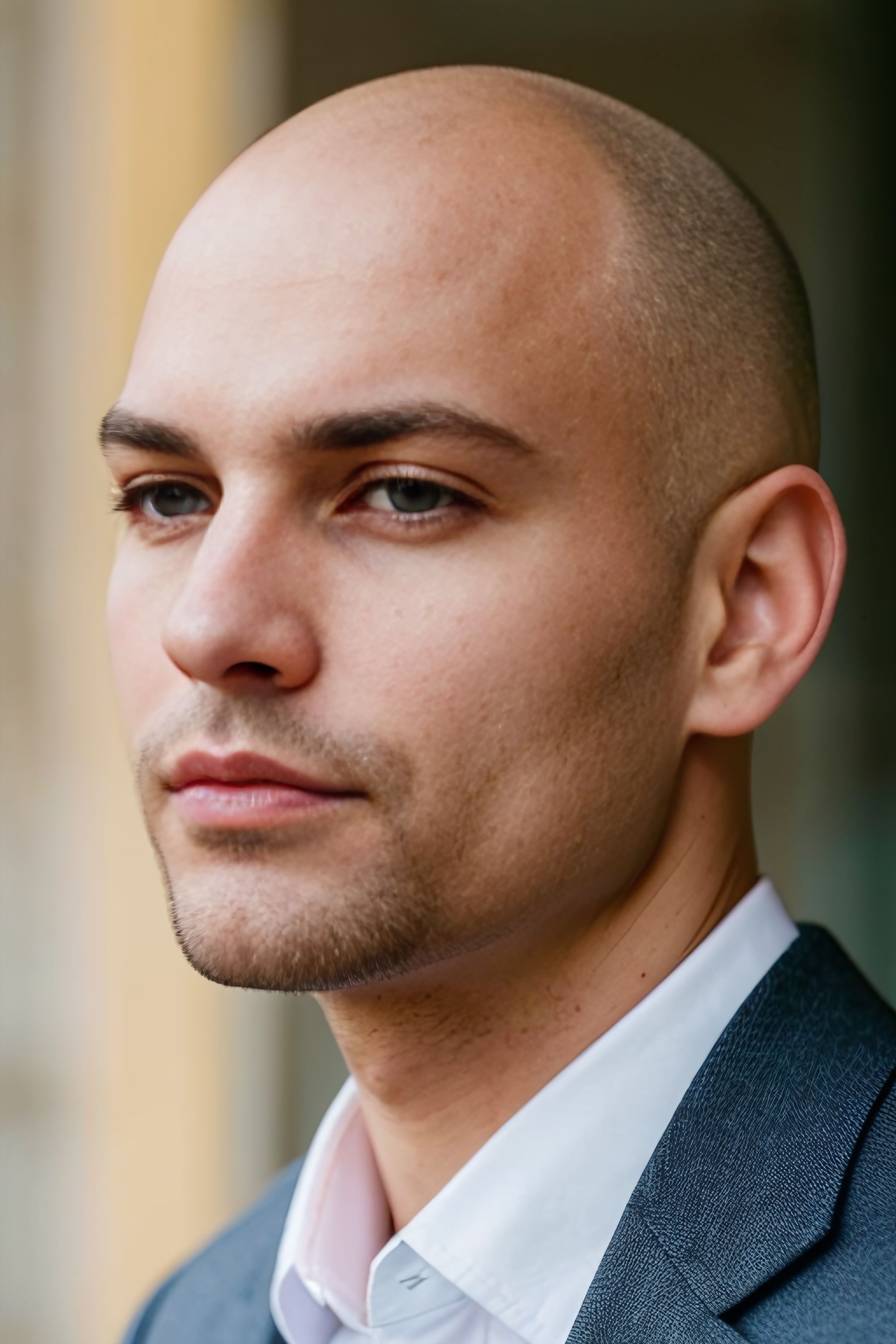 Portrait generated with Stable Diffusion.